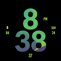 Green Large Watch Face