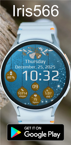 Iris566 Christmas Watch Face Screenshot 3