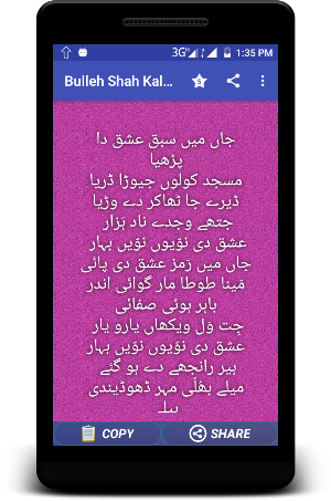 Bulleh Shah Shayari - Sufi Kalam Screenshot 1