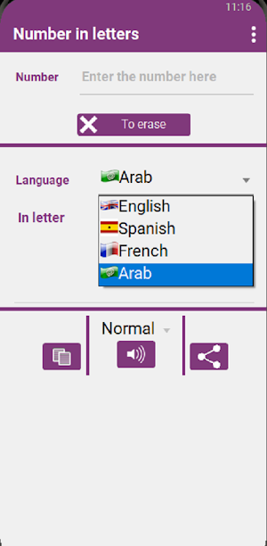 Number in letters Screenshot 0