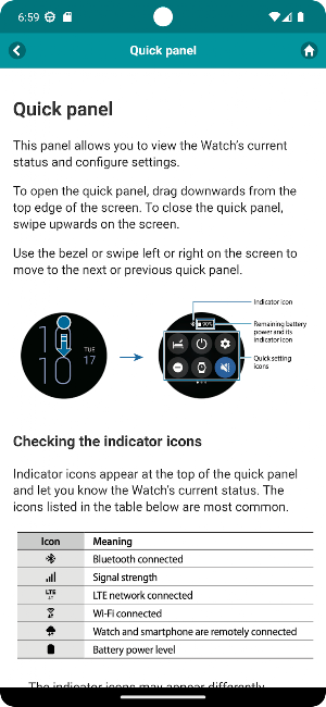 User guide for Galaxy Watch 5 Screenshot 1