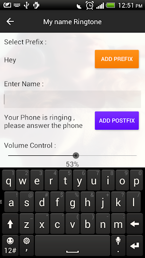 My Name Ringtone Screenshot 1