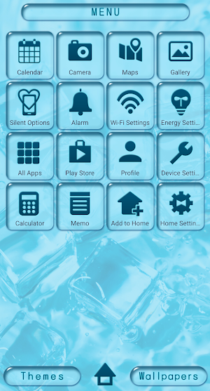 Refreshing Ice Cubes Theme Screenshot 1