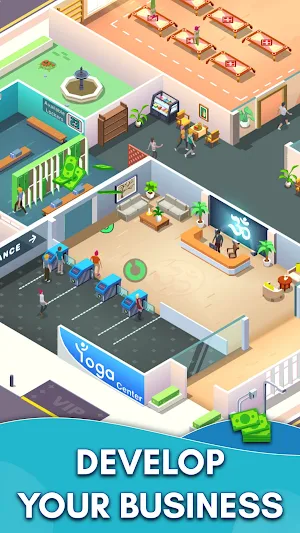 Idle Yoga Tycoon: Fitness center Screenshot 3