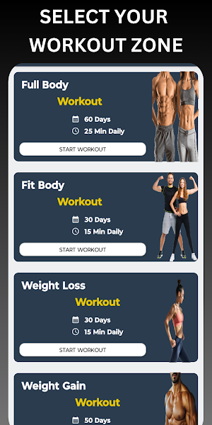 MFit:Fitness, Home Workout App Screenshot 1