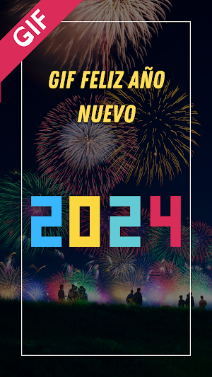 Feliz año nuevo gif 2024 Screenshot 0