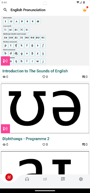 P2P English Pronunciation Screenshot 0