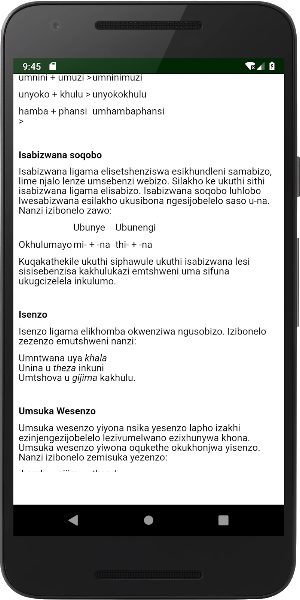 IsiNdebele Screenshot 1