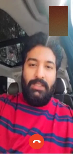 Brijraj Gadhvi Fake Video Call Screenshot 3