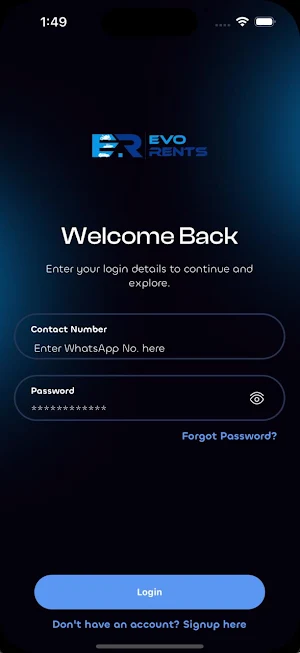 Evo Rents Screenshot 0