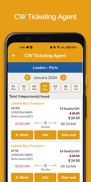 CW Ticketing Agent Screenshot 3