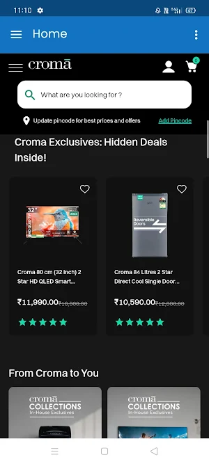 Croma - Online Shopping App Screenshot 2