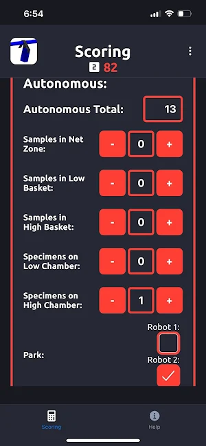 Into The Deep Scoring App Screenshot 0