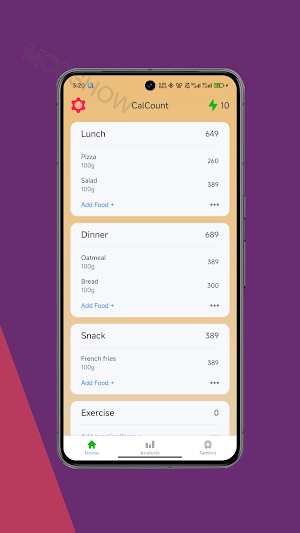 CalCount : Track Meals Screenshot 3