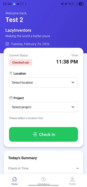 Checkin plus Screenshot 0