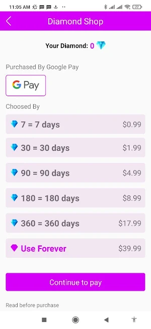 DiamondPay Module App Screenshot 0