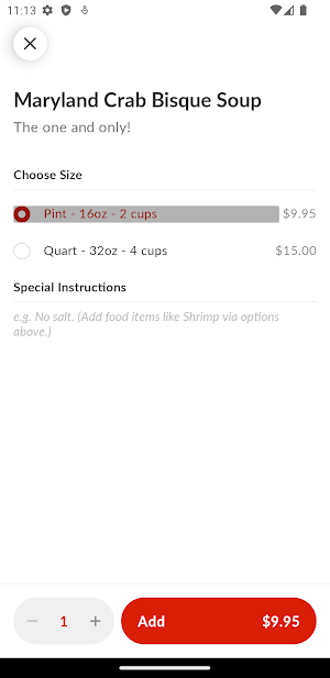 Cooper's Seafood House Screenshot 3