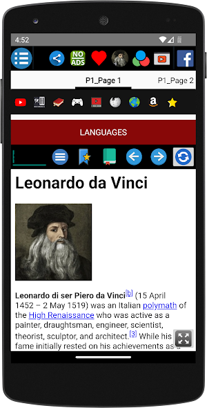 Leonardo da Vinci - Biography Screenshot 1
