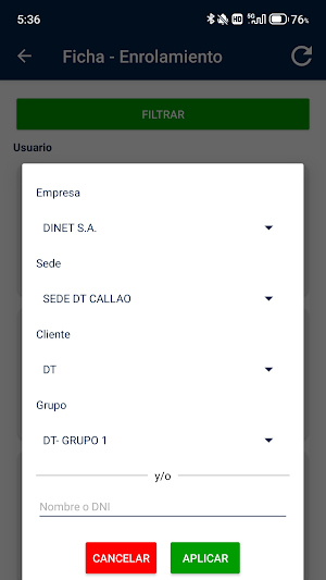Dinet Control de Asistencia Screenshot 3