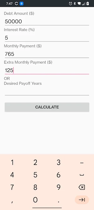 Debt Calculator Screenshot 2