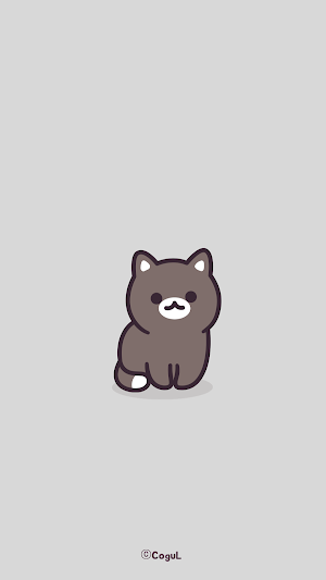 카카오톡 테마 - 다크 블랙 냥이 Screenshot 0