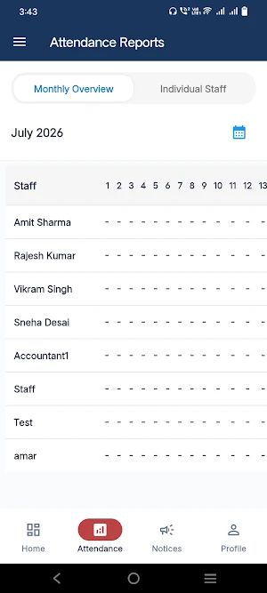 Pragati School Staff App Screenshot 1
