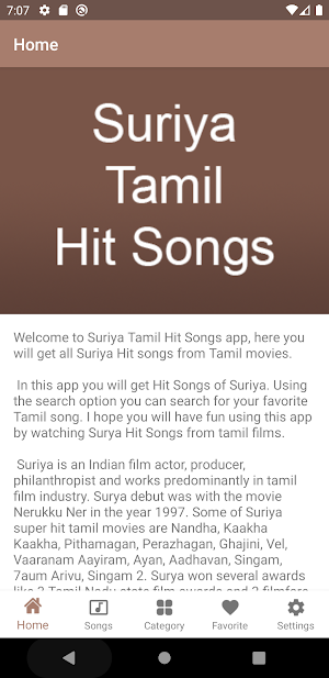 Suriya Tamil Hit Songs Screenshot 1