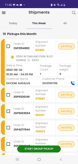 Zion Shipping Driver Screenshot 1