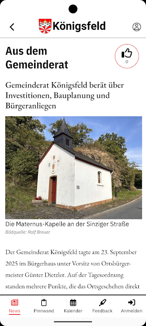 Gemeinde Königsfeld Screenshot 2