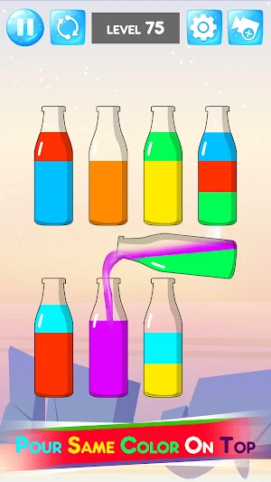 Water Color Sort Puzzle Game Screenshot 2