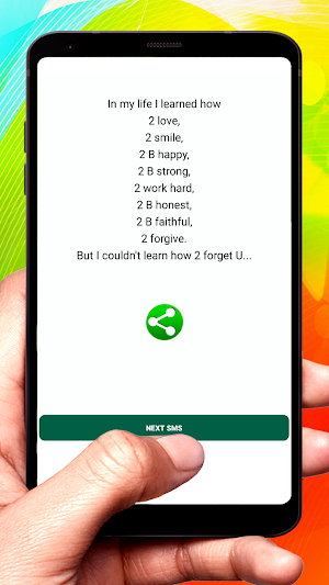 I Miss You SMS Text Message Screenshot 2