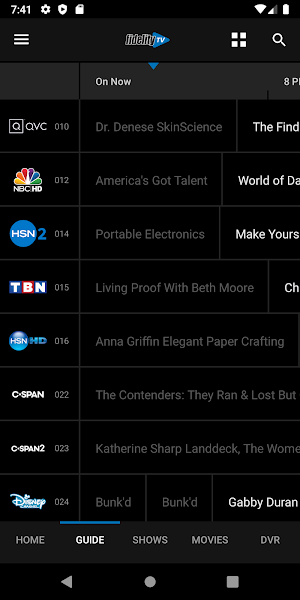 FidelityTV Screenshot 1
