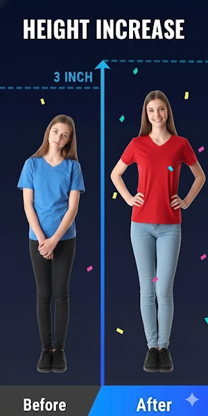 Taller - Height increase app Screenshot 1