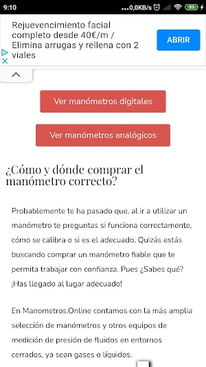 Manómetros Online Screenshot 0