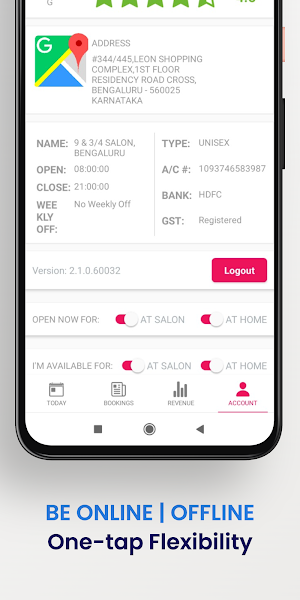 SVAYO Partner: Salon Admin App Screenshot 3