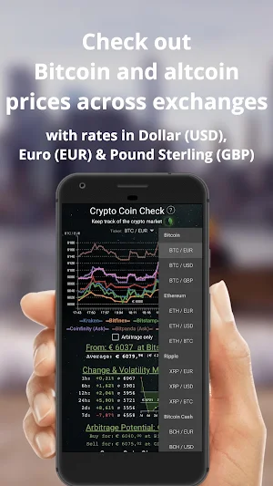 Crypto Coin Check - Free Price & Arbitrage Tracker Screenshot 2