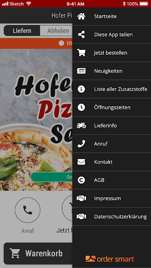 Hofer Pizzaservice Screenshot 2