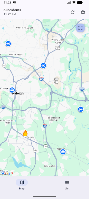 Raleigh Incidents Screenshot 0