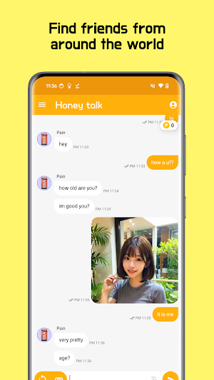 Honey Talk - Random Chat Screenshot 0
