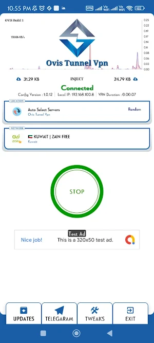 OVIS TUNNEL VPN - Super Fast Screenshot 2