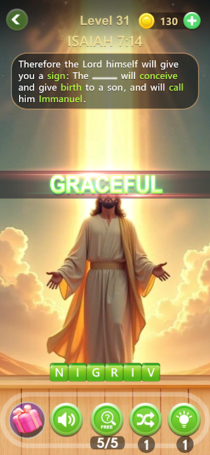 Holy Bible word puzzle game Screenshot 3