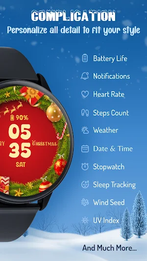 Christmas Timefaces ULTRA SGW7 Screenshot 2