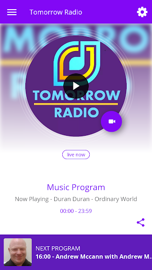 Tomorrow Radio Screenshot 0