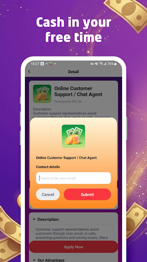 Pocket Earn: Part-Time Jobs Screenshot 2
