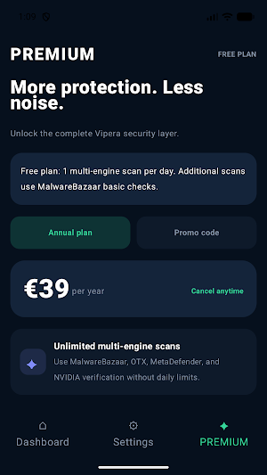 Vipera: Mobile Security Screenshot 3