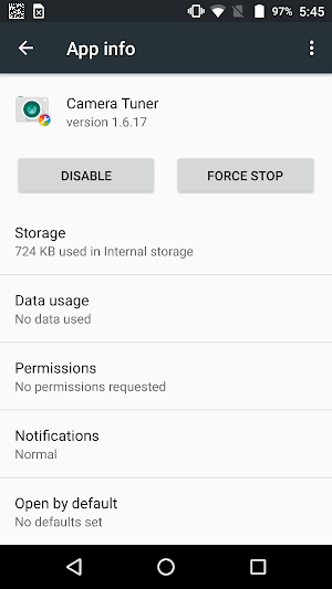 Camera tuner for Moto G (4) Screenshot 0