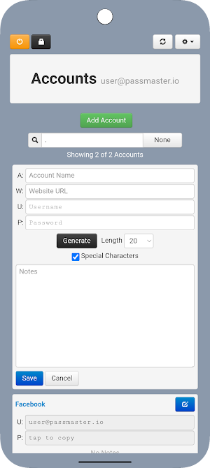 Passmaster Screenshot 2