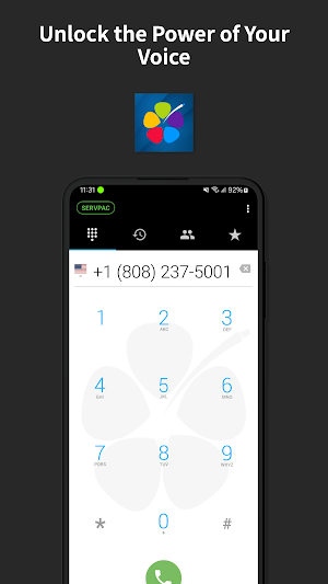 Servpac VoIP Softphone Screenshot 2