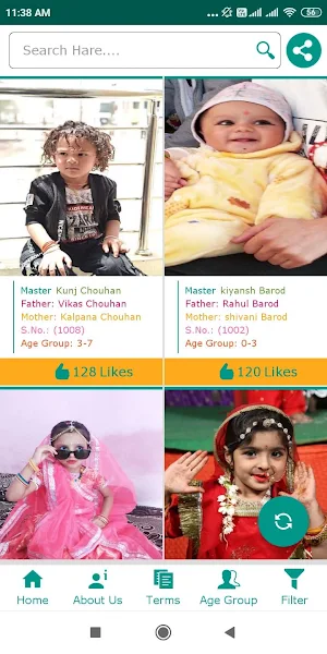 cute baby contest Screenshot 0