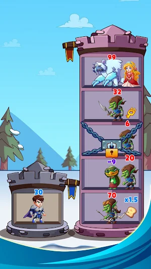 Hero Tower Wars Puzzle Screenshot 3